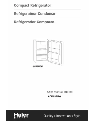 Haier ACMO3ARW User Manual first page preview