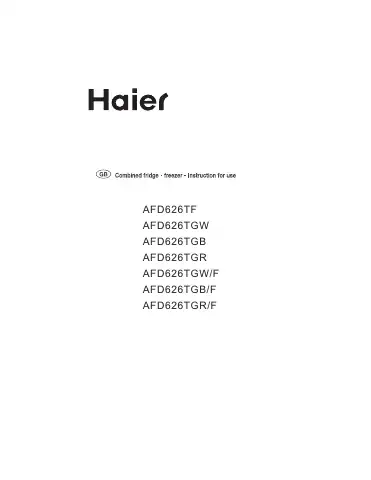 Haier AFD626TF Operation Manual first page preview