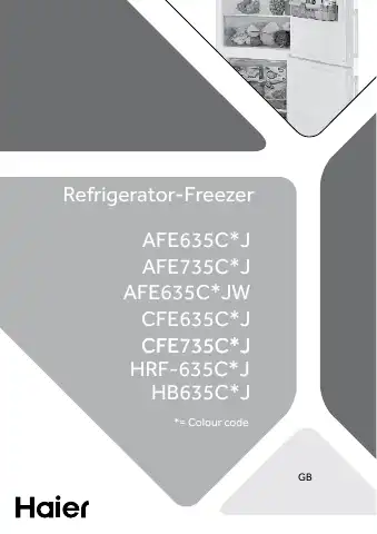 Haier AFE635C J Series Manual first page preview