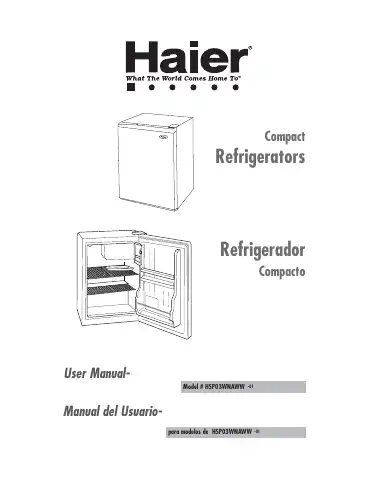 Haier HSP03WNAWW User Manual first page preview