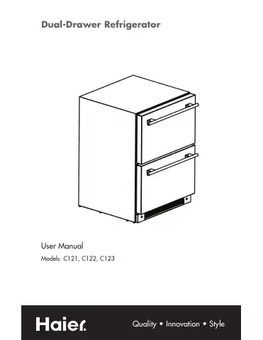 Haier C121 User Manual first page preview