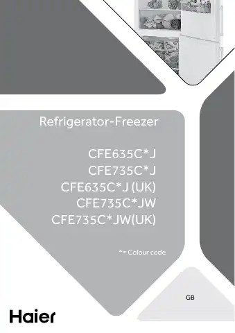 Haier CFE635C J Series Manual first page preview