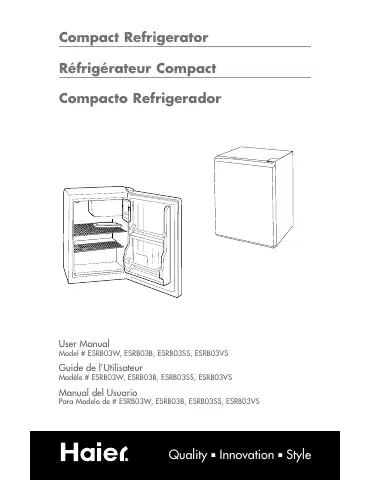 Haier ESRB03 User Manual first page preview