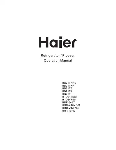 Haier HTD647SS User Manual first page preview