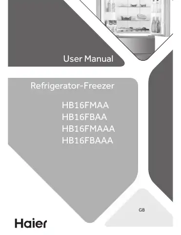 Haier HB16FMAA User Manual first page preview