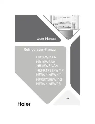 Haier HB16WMAA User Manual first page preview