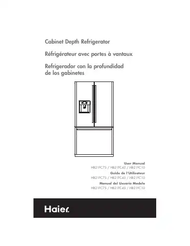 Haier HB21FC75 User Manual first page preview