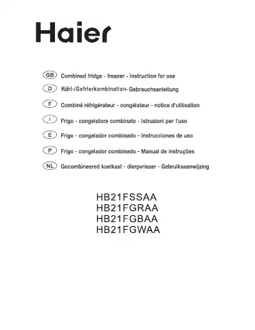 Haier HB21FSSAA Operation Manual first page preview