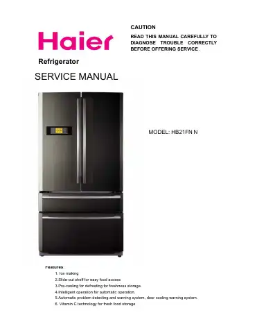 Haier HB21FNN Service Manual first page preview