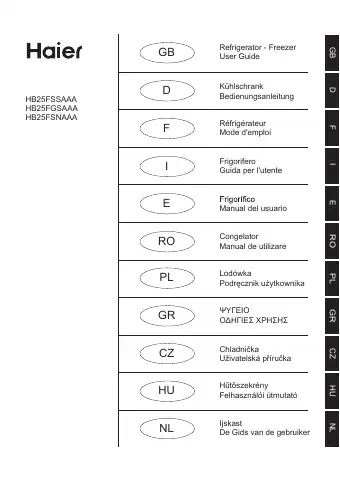Haier HB25FGSAAA User Manual first page preview