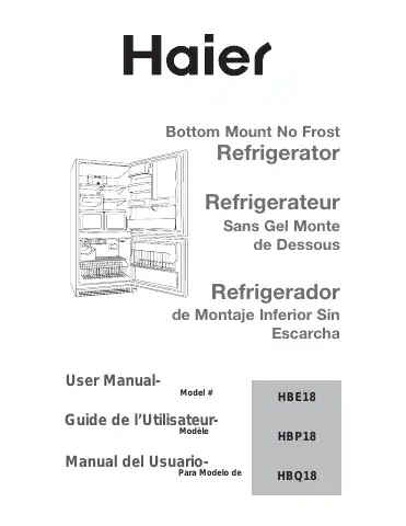 Haier HBE18 User Manual first page preview