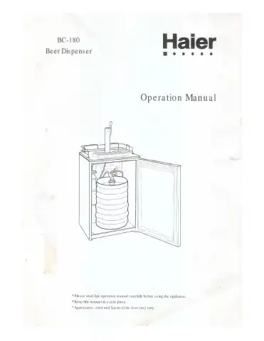 Haier HBF05EABB Operation Manual first page preview