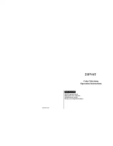 Haier 21FV6T Operating Instructions Manual first page preview