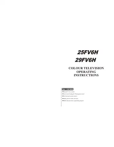 Haier 25FV6H Operating Instructions Manual first page preview