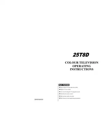 Haier 25T8D Operating Instructions Manual first page preview