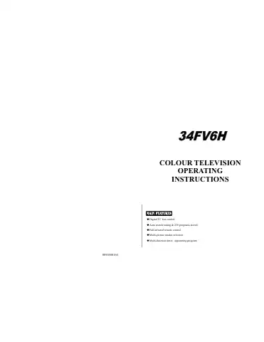 Haier 34FV6H Operating Instructions Manual first page preview