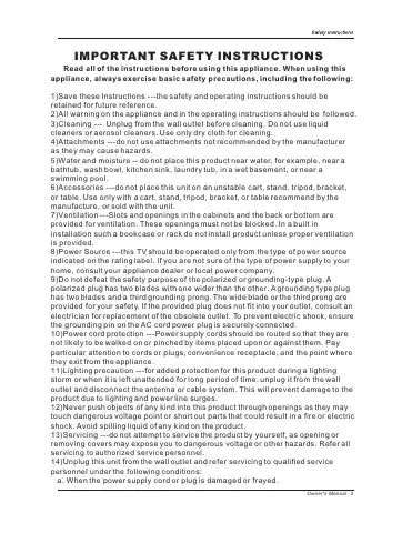 Haier HLH26BBTV Manual first page preview
