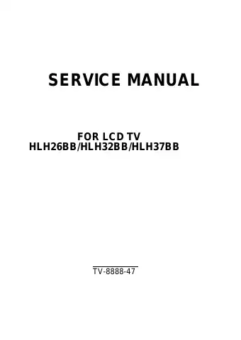 Haier HLH26BB Service Manual first page preview
