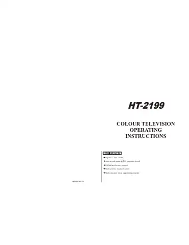 Haier HT-2199 User Manual first page preview