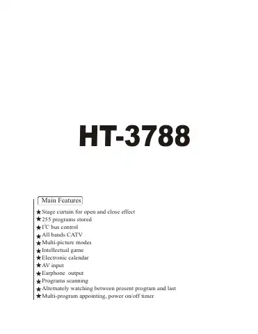 Haier HT-3788 Manual first page preview