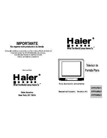 Haier HTF20R21 User Manual first page preview