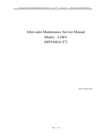 Haier L24F6b User Manual first page preview