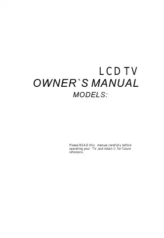 Haier L26V6-A8 User Manual first page preview