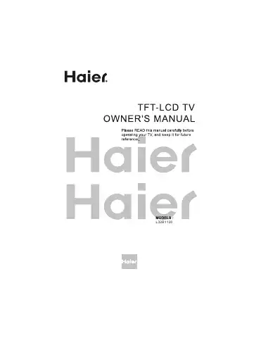 Haier L32B1120a User Manual first page preview