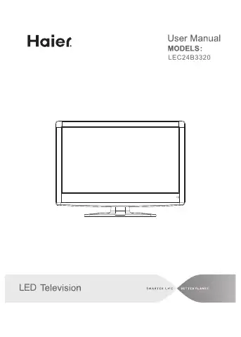 Haier LEC24B3320 User Manual first page preview