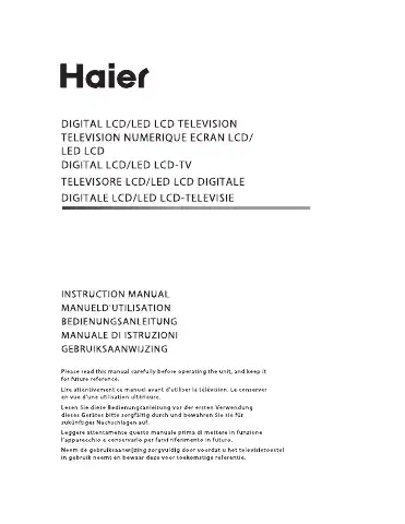 Haier LT22R3CGW2 User Manual first page preview