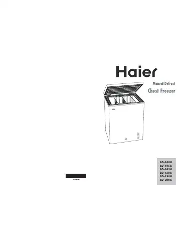 Haier BD-100H User Manual first page preview