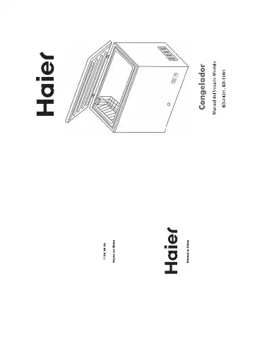 Haier BD-142H User Manual first page preview
