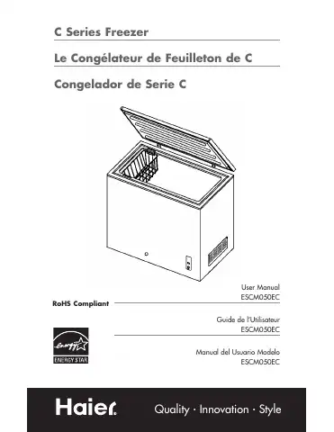 Haier C SERIES ESCM050EC User Manual first page preview