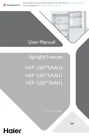 Haier H3F-280 Series User Manual first page preview
