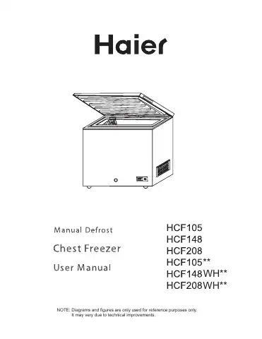 Haier HCF208 User Manual first page preview