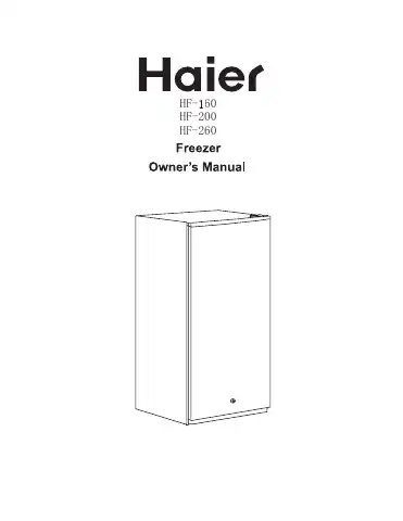 Haier HF-260 User Manual first page preview