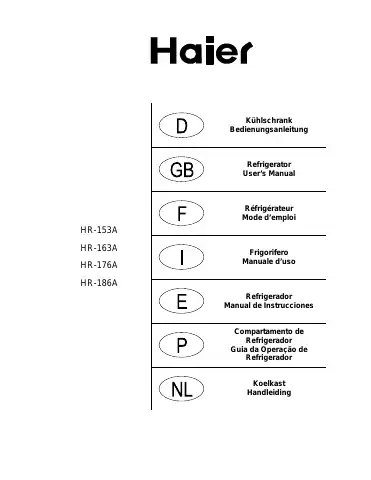 Haier HR-153A User Manual first page preview