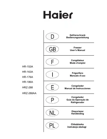 Haier HR-153A User Manual first page preview