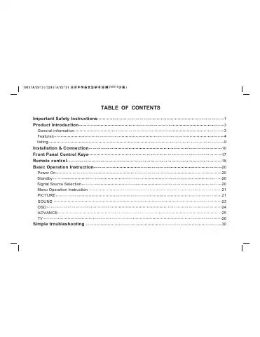 Haier 22T51 User Manual first page preview