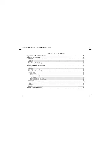 Haier 22T32 User Manual first page preview