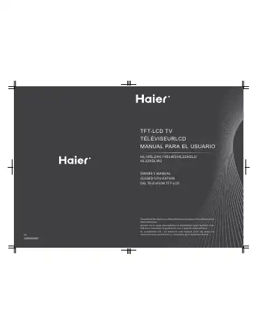 Haier HL19SL2 Owner's Manual first page preview