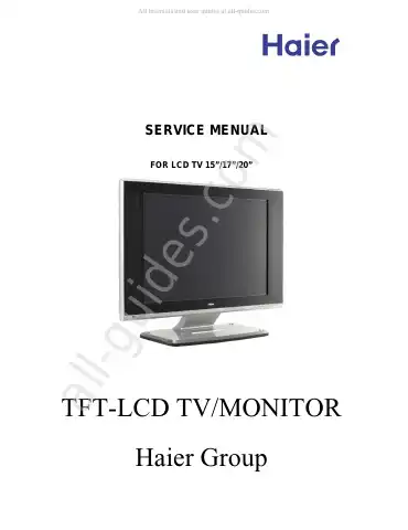 Haier L20AV6-A0 Service Manual first page preview