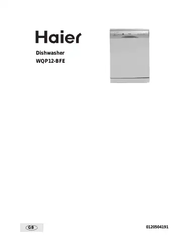 Haier WQP12-BFE Owner's Manual first page preview