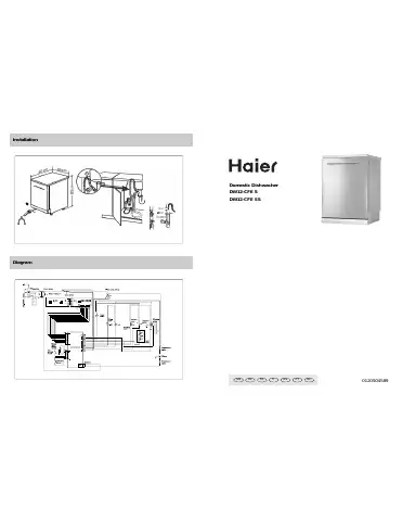 Haier DW12-CFE S Owner's Manual first page preview