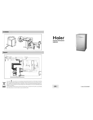 Haier DW9-AFE User Manual first page preview
