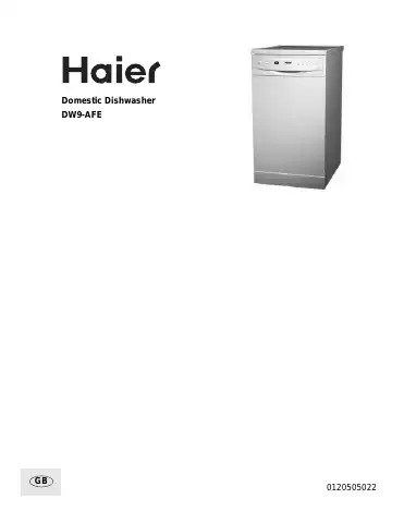 Haier DW9-AFE User Manual first page preview