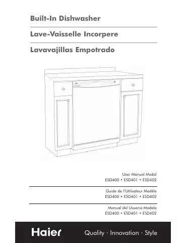 Haier ESD401 User Manual first page preview