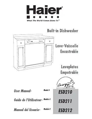 Haier ESD210 User Manual first page preview