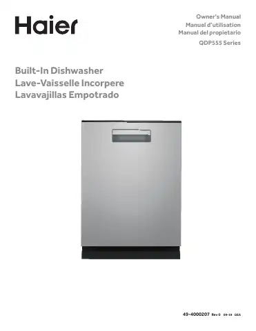 Haier QDP555 Series Owner's Manual first page preview