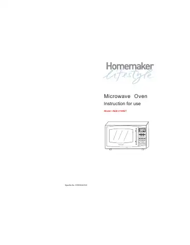 Haier AEB-3190ET Instructions For Use Manual first page preview